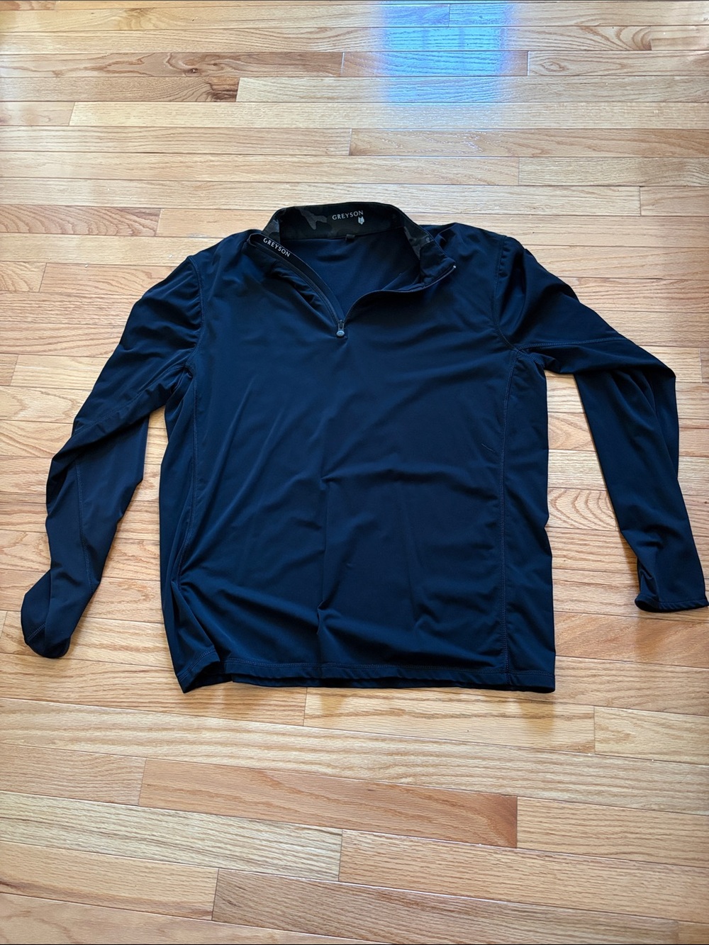 Greyson Men’s Black Quarter-Zip Lightweight Shirt Jacket